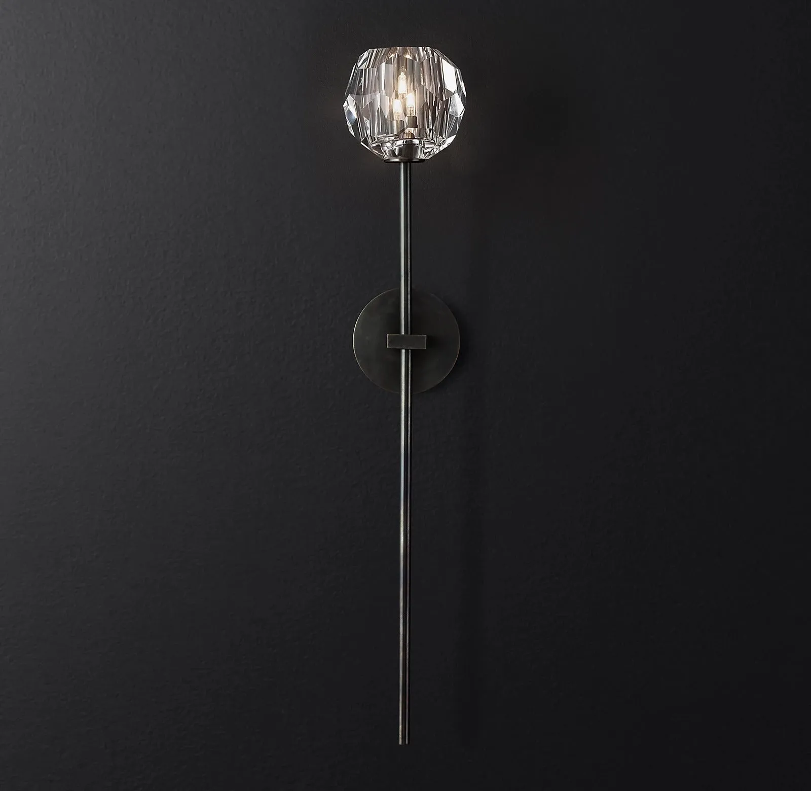 Belle De Crystal Single-Head Ball Wall Sconce