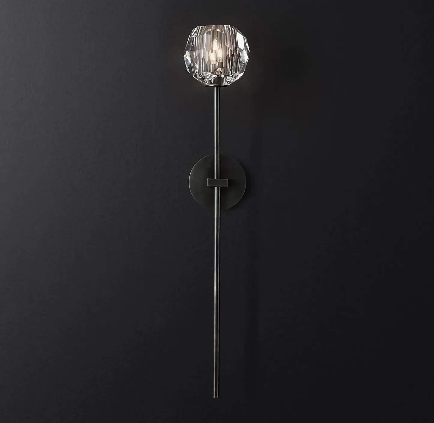 Belle De Crystal Single-Head Ball Wall Sconce