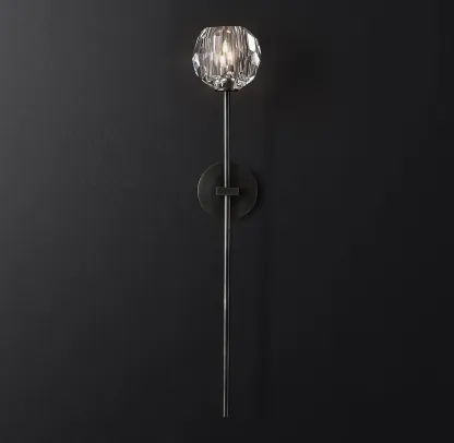 Belle De Crystal Single-Head Ball Wall Sconce