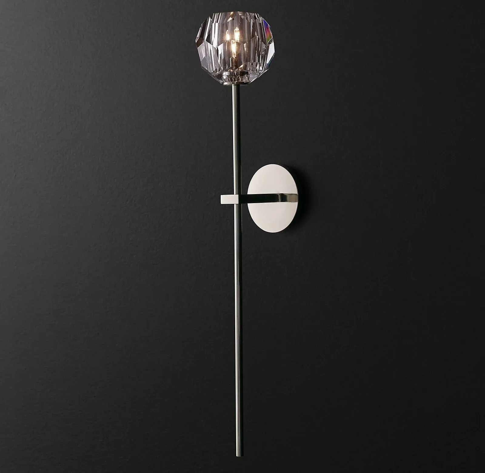 Belle De Crystal Single-Head Ball Wall Sconce