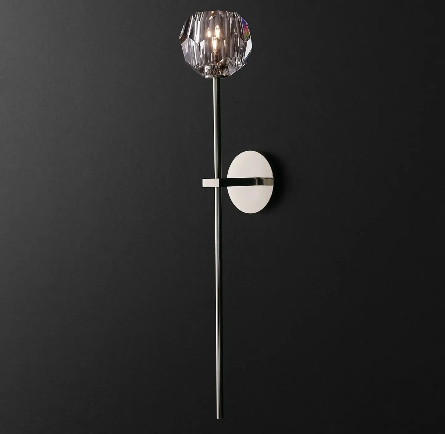 Belle De Crystal Single-Head Ball Wall Sconce