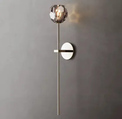 Belle De Crystal Single-Head Ball Wall Sconce