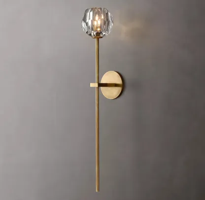 Belle De Crystal Single-Head Ball Wall Sconce