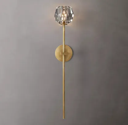 Belle De Crystal Single-Head Ball Wall Sconce