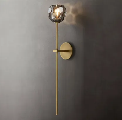 Belle De Crystal Single-Head Ball Wall Sconce