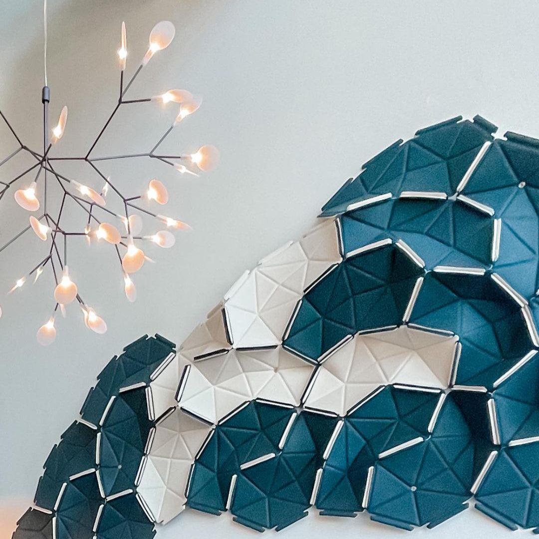 Black Firefly Branches Bifurcated Shape LED Chandelier