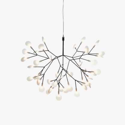 Black Firefly Branches Bifurcated Shape LED Chandelier