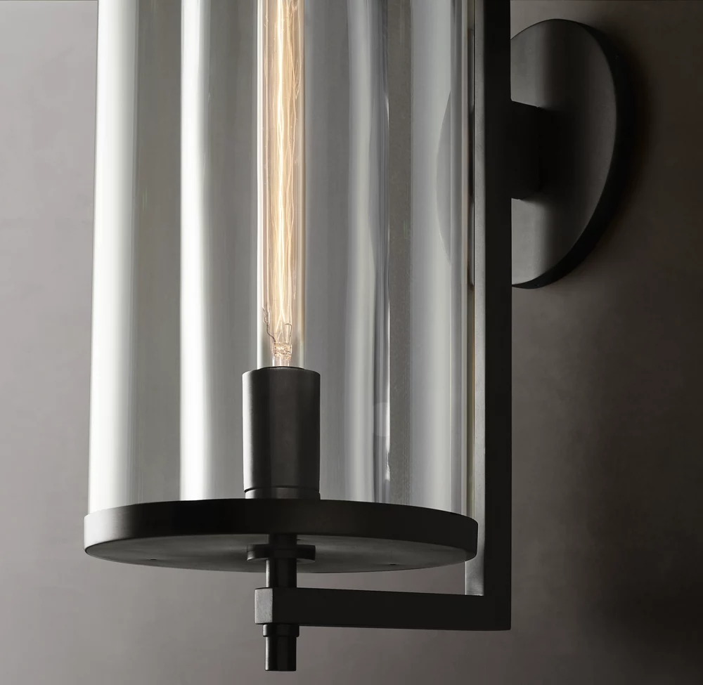 Devaux Square Crystal Shade Grand Wall Sconce 23"H