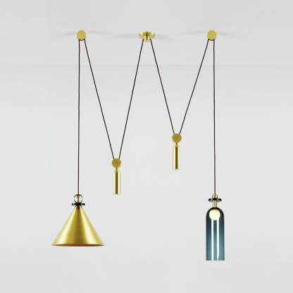 Modern Geometric Shape Art Chandelier