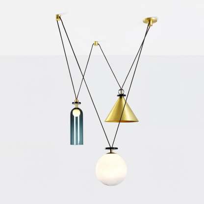 Modern Geometric Shape Art Chandelier