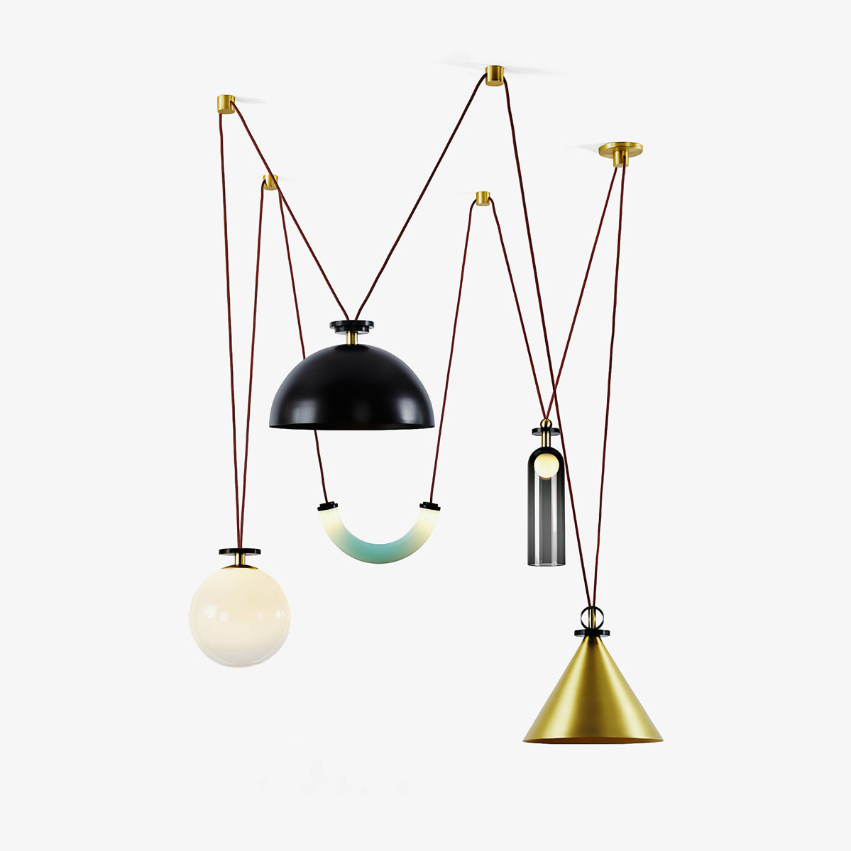 Modern Geometric Shape Art Chandelier