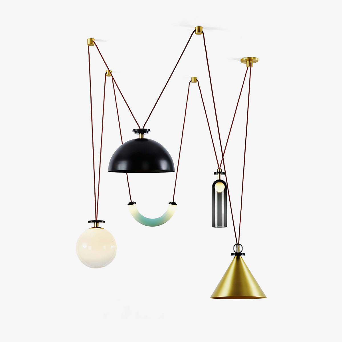 Modern Geometric Shape Art Chandelier