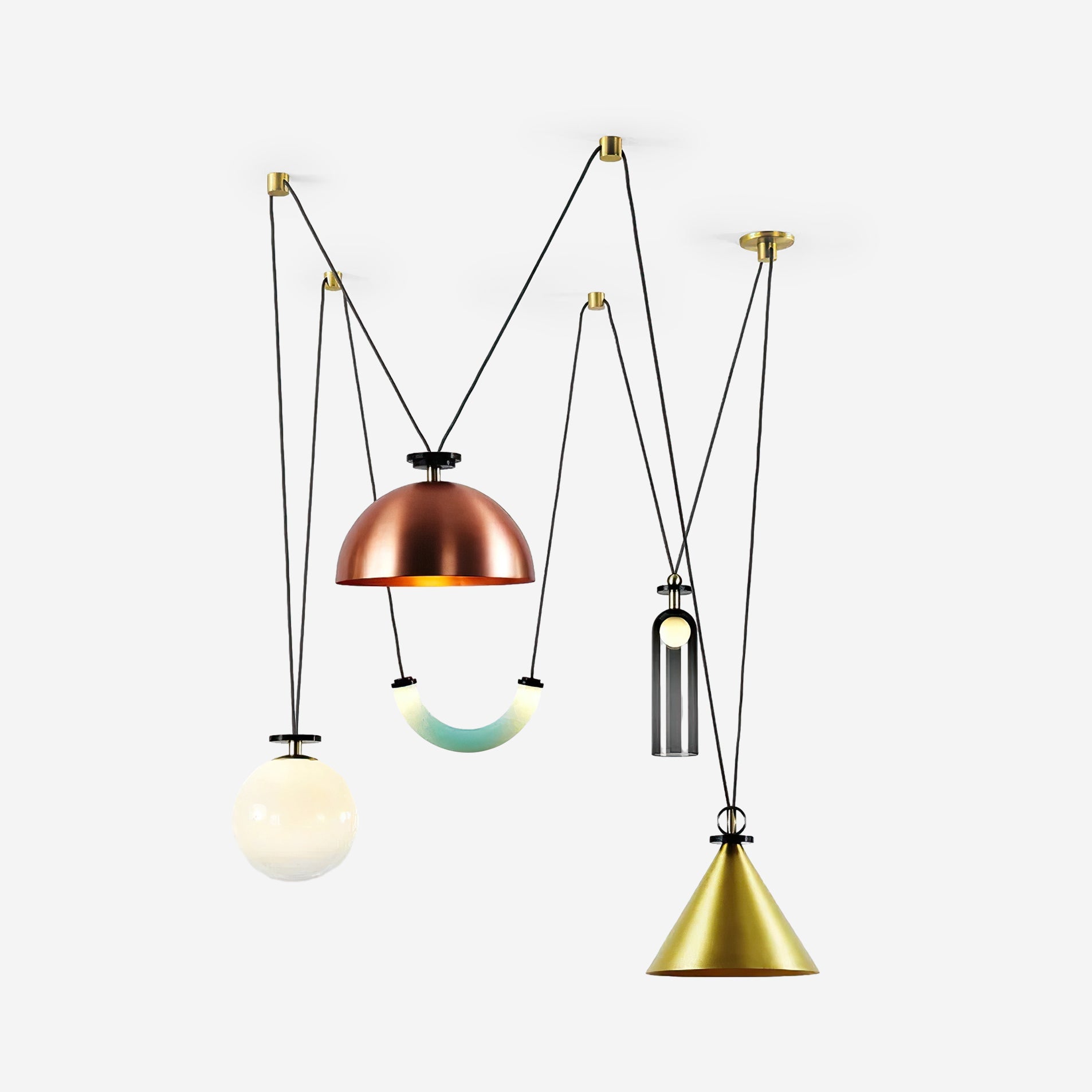 Modern Geometric Shape Art Chandelier