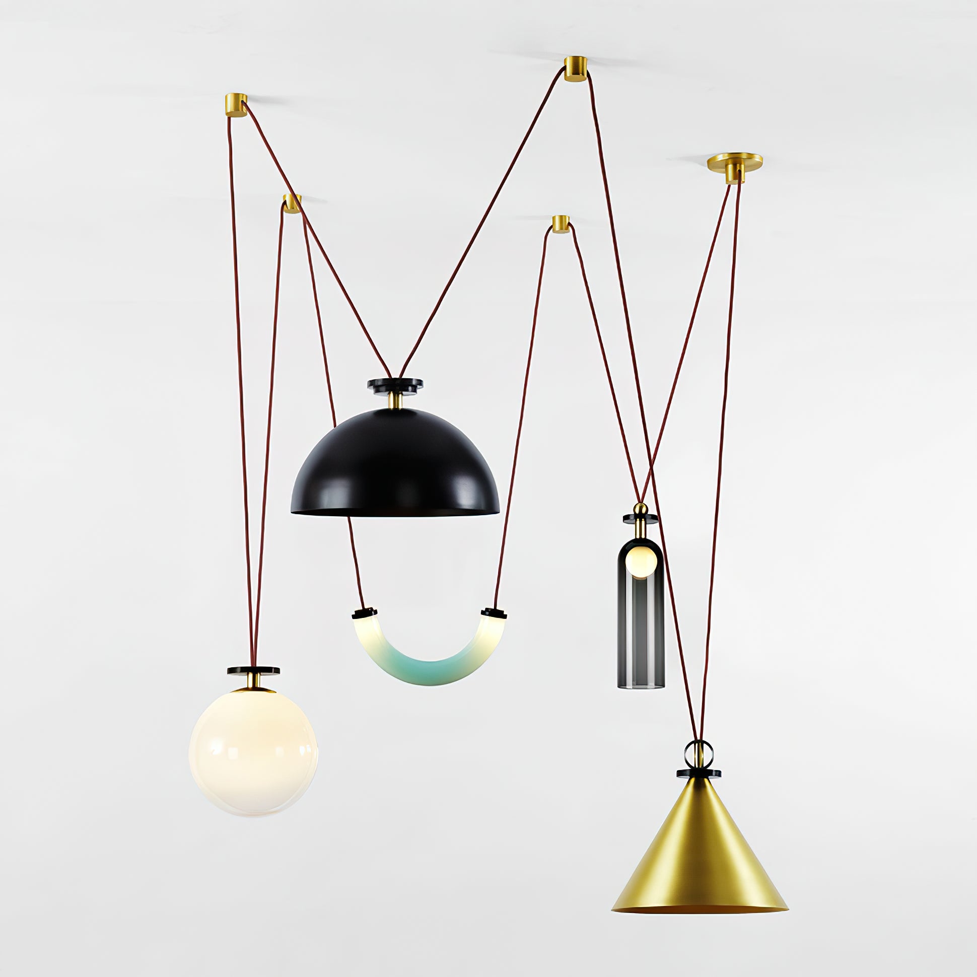Modern Geometric Shape Art Chandelier