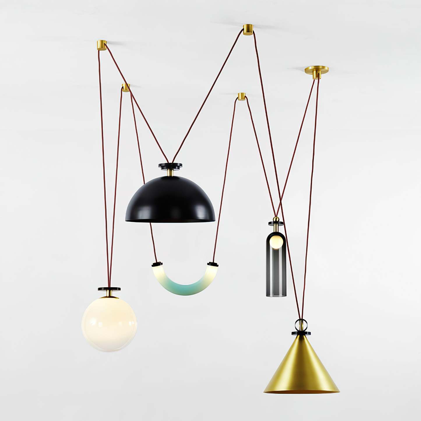 Modern Geometric Shape Art Chandelier