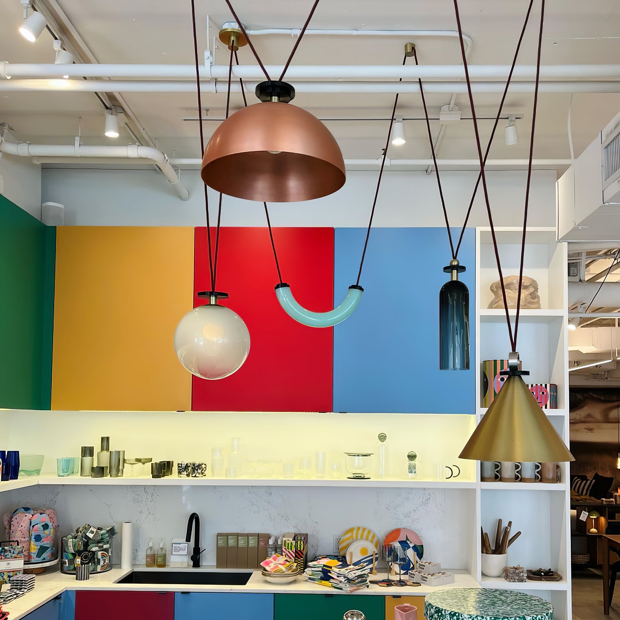 Modern Geometric Shape Art Chandelier