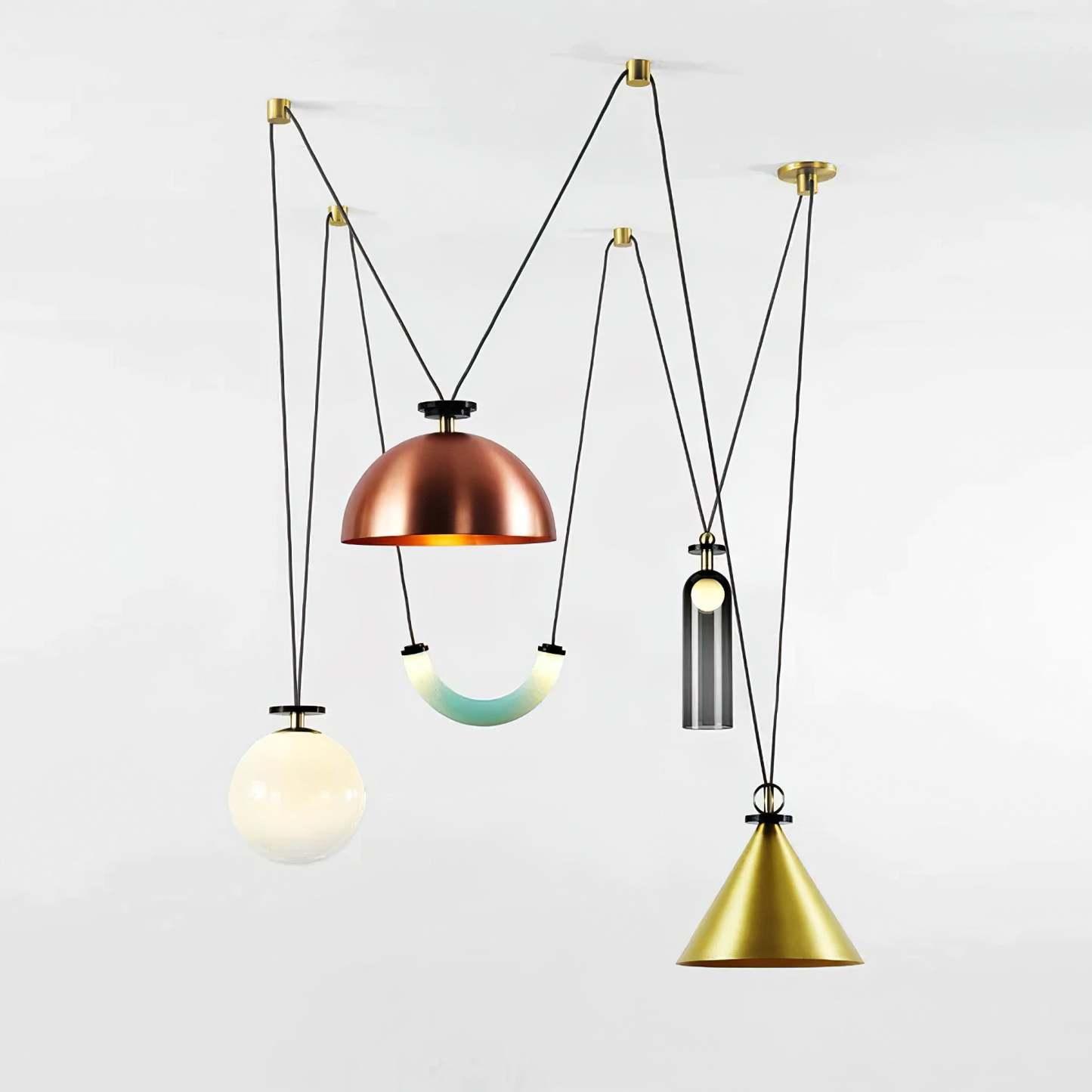 Modern Geometric Shape Art Chandelier