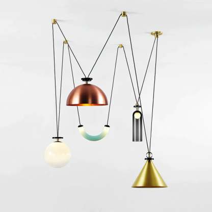 Modern Geometric Shape Art Chandelier