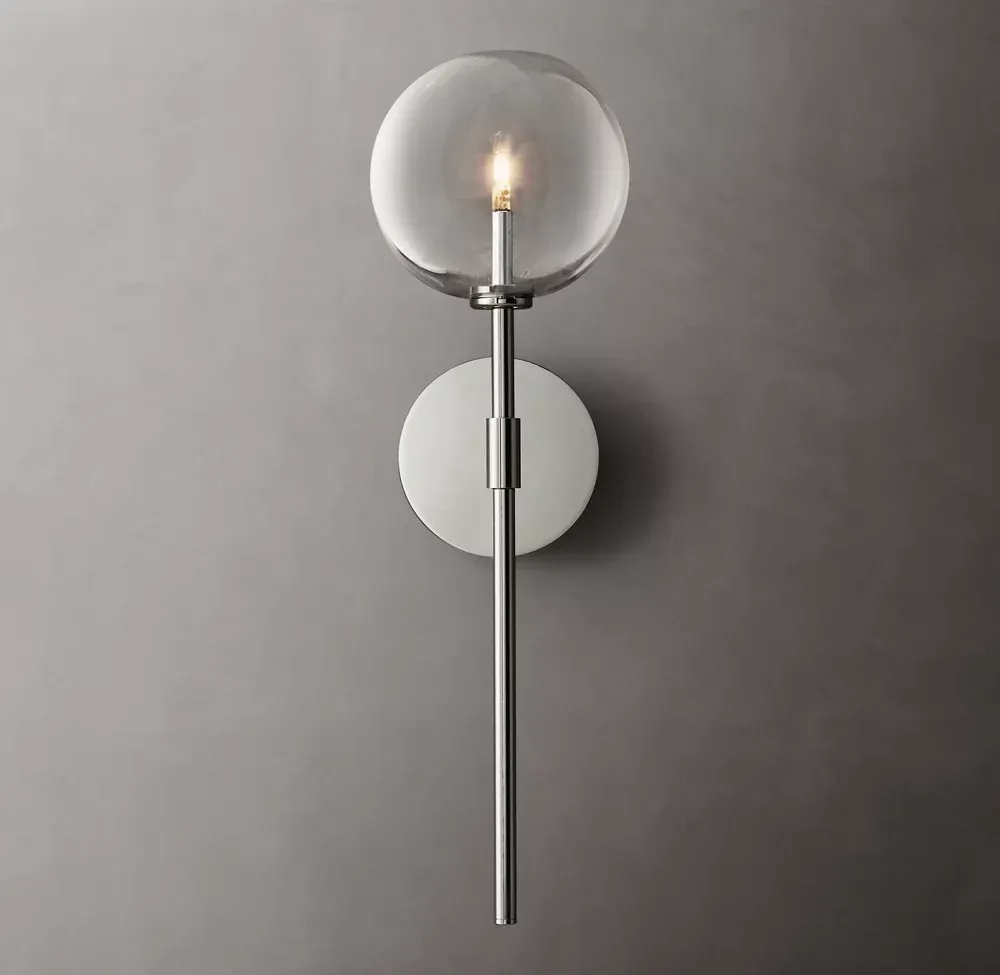 Glass Globe Wall Sconce