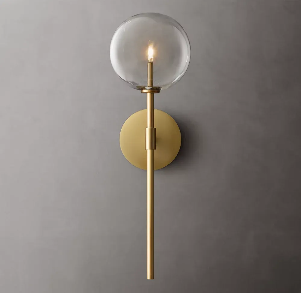 Glass Globe Wall Sconce