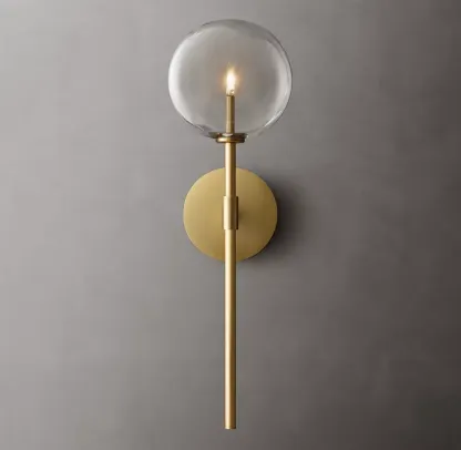 Glass Globe Wall Sconce