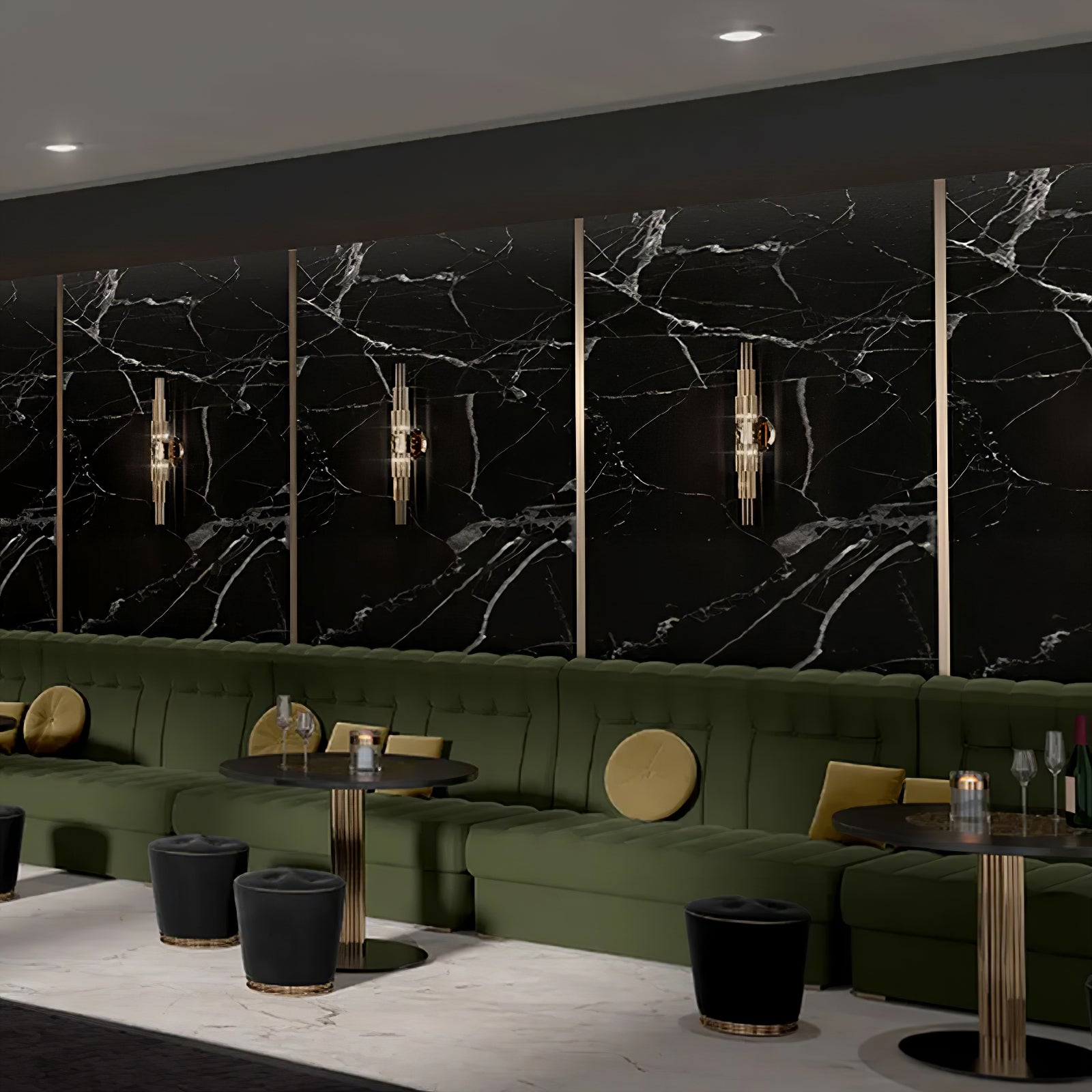 Gold Streamline Wall Lamp