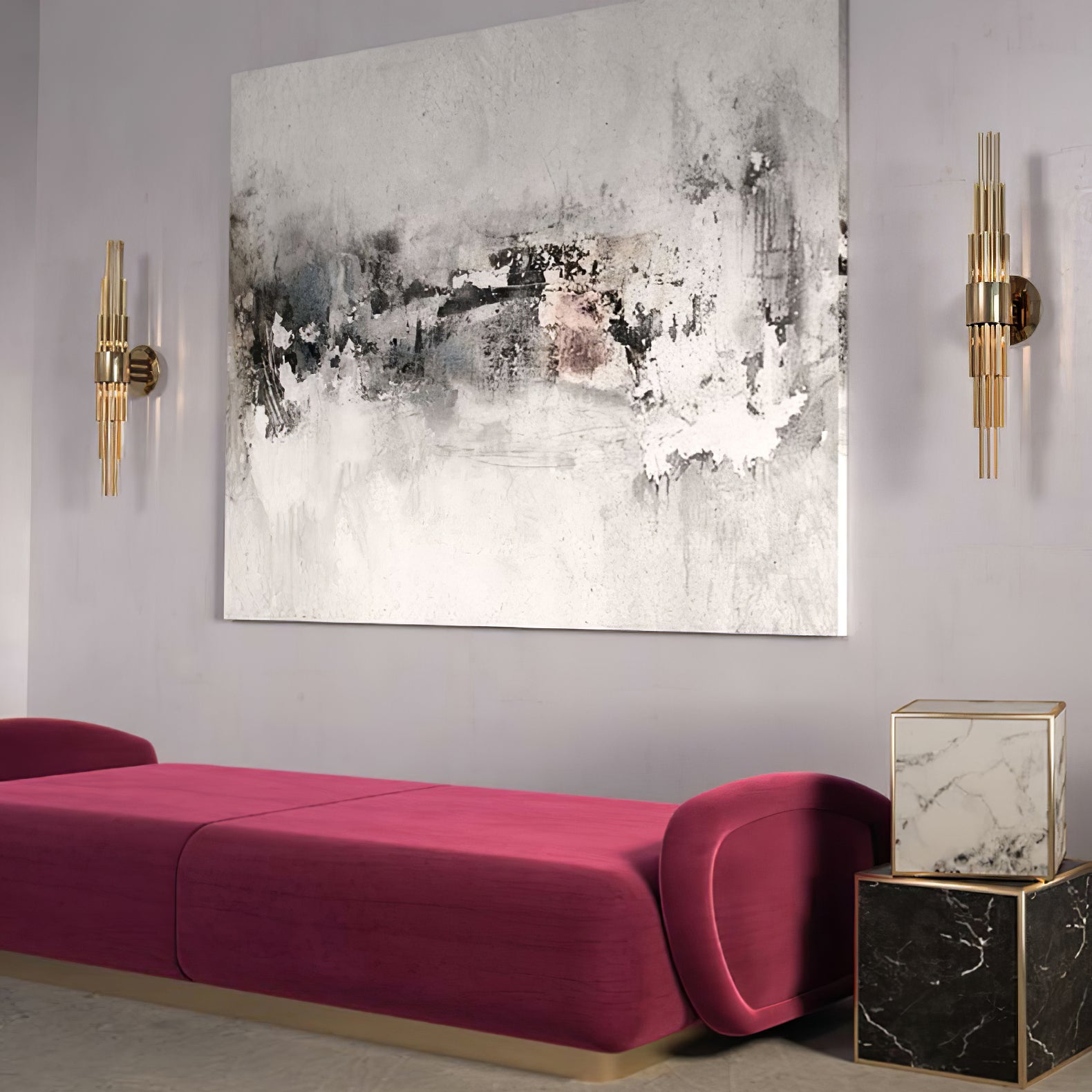 Gold Streamline Wall Lamp