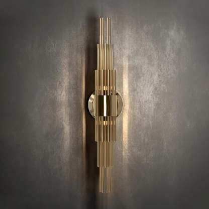 Gold Streamline Wall Lamp