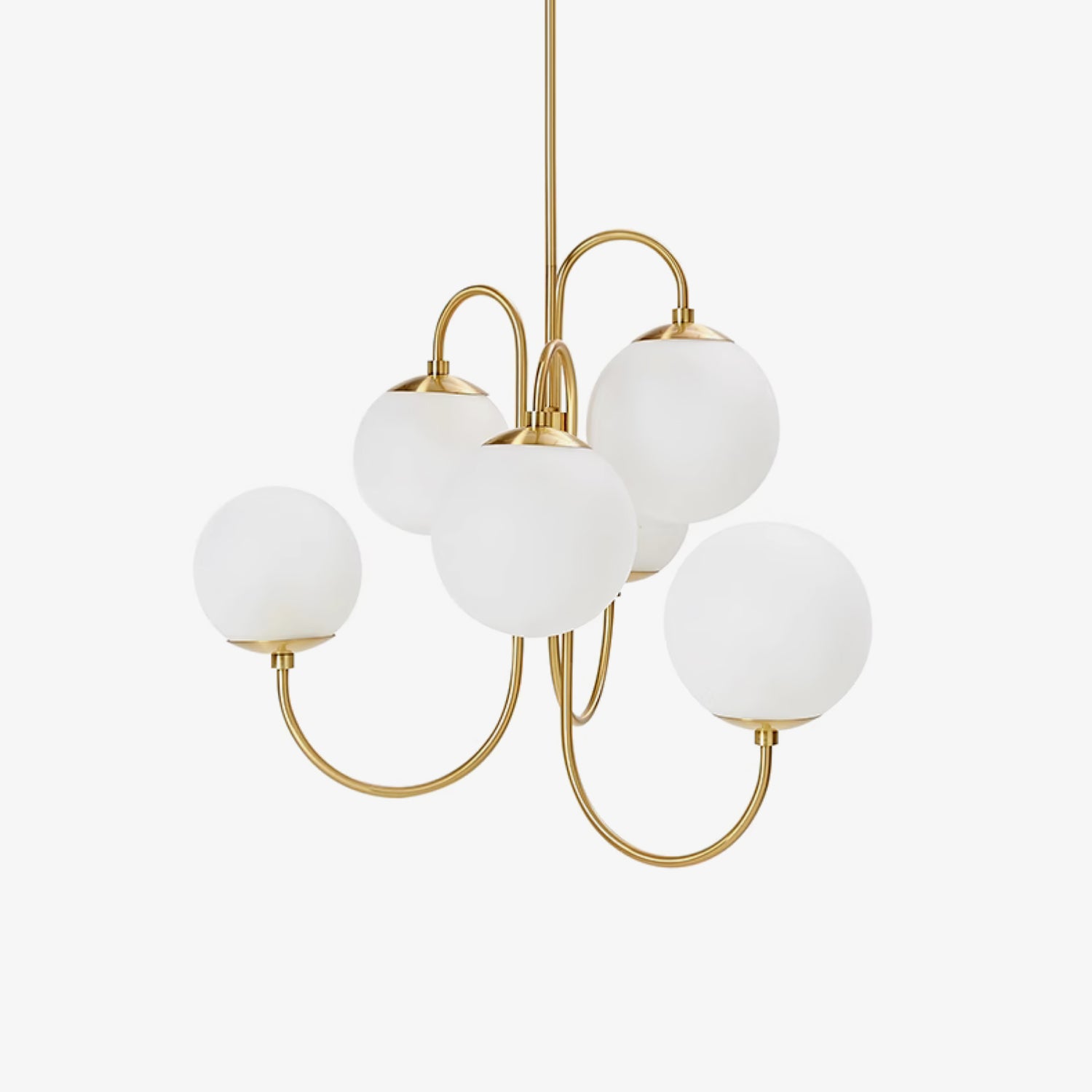 Gooseneck Globe Chandelier