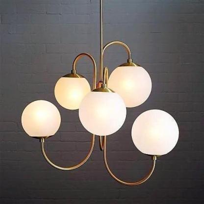 Gooseneck Globe Chandelier