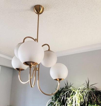 Gooseneck Globe Chandelier