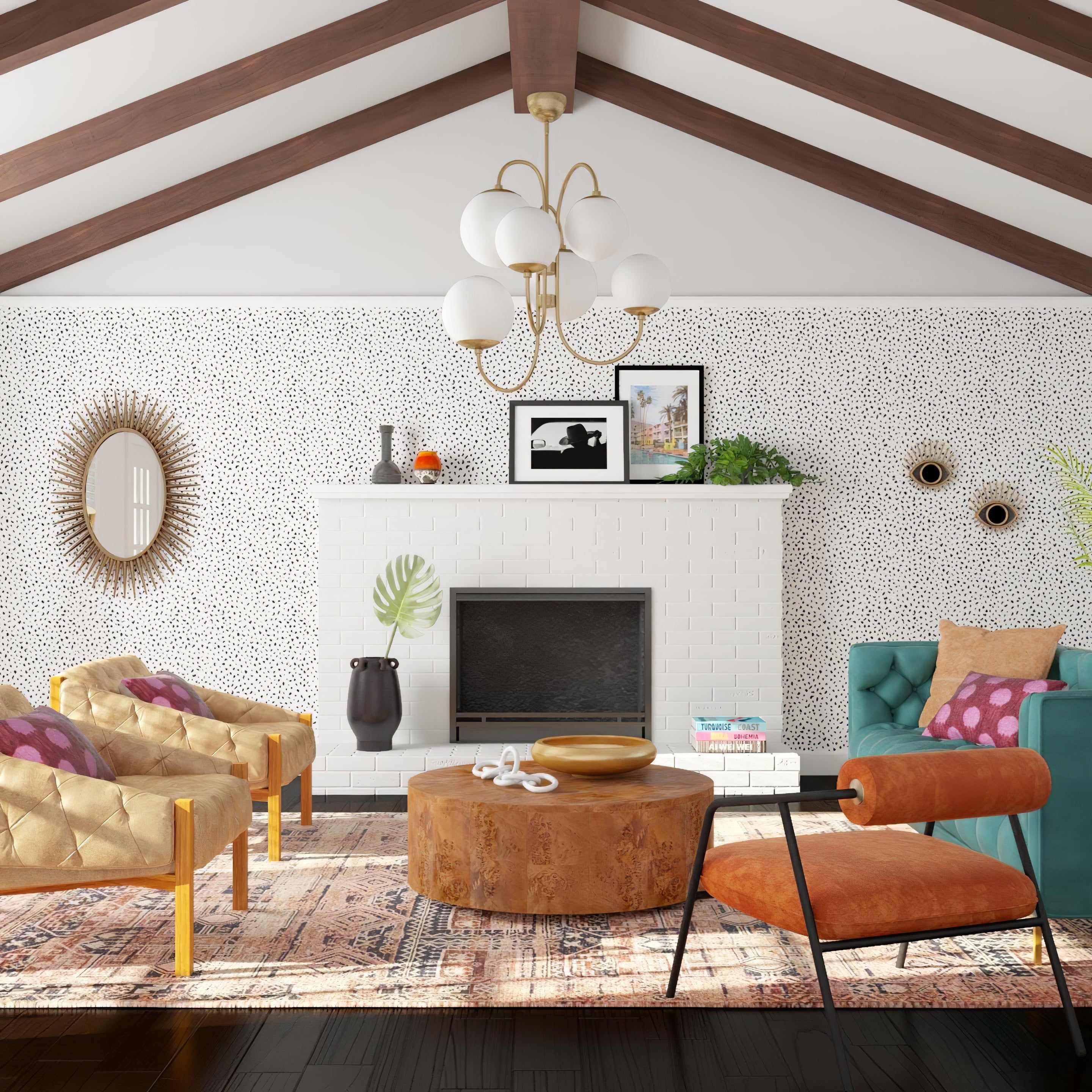 Gooseneck Globe Chandelier