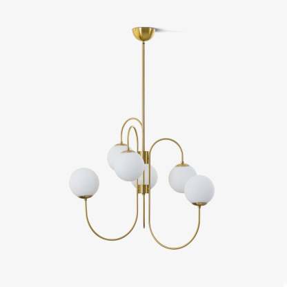 Gooseneck Globe Chandelier