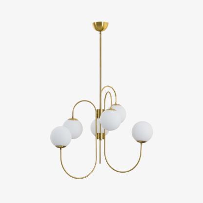 Gooseneck Globe Chandelier