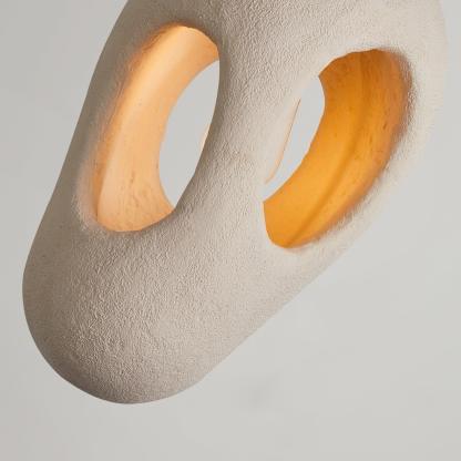 Creative Retro Wabi-Sabi Style Resin Sculpture Pendant Light