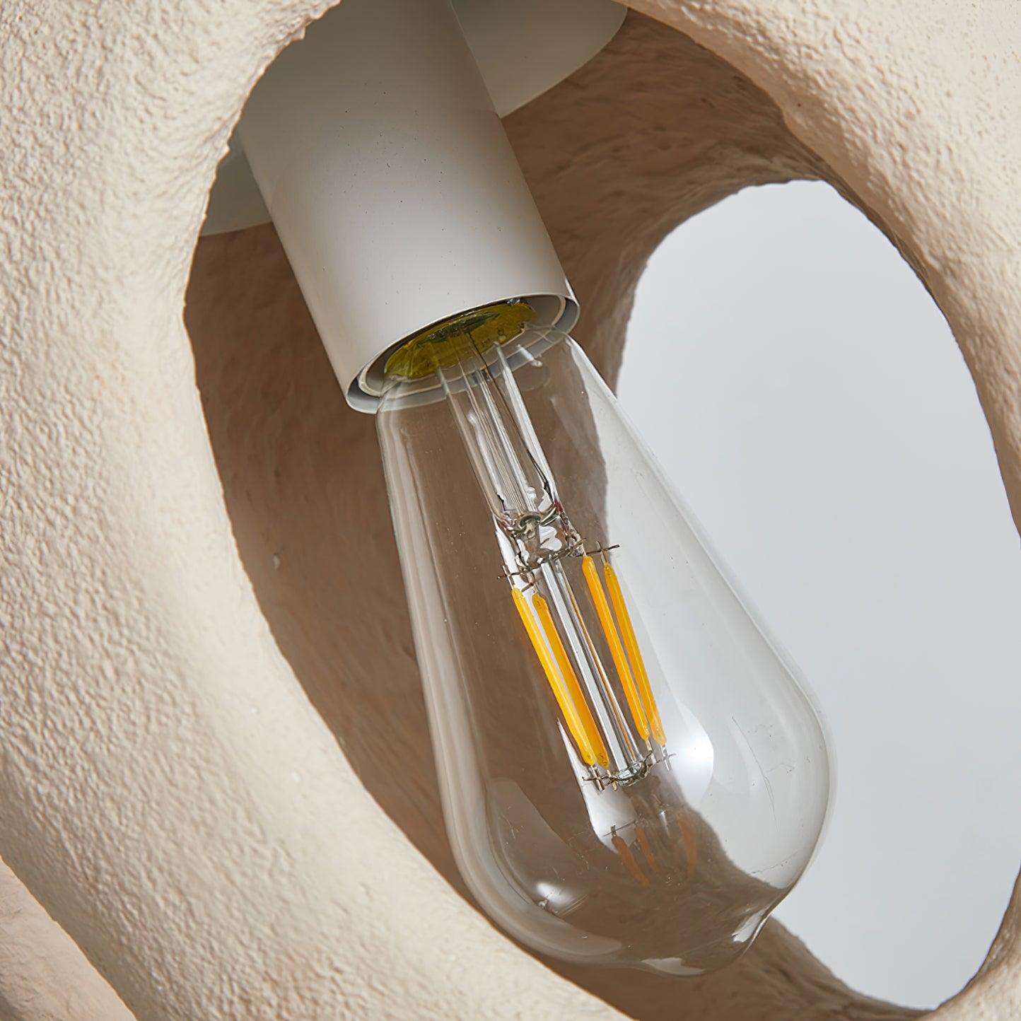 Creative Retro Wabi-Sabi Style Resin Sculpture Pendant Light