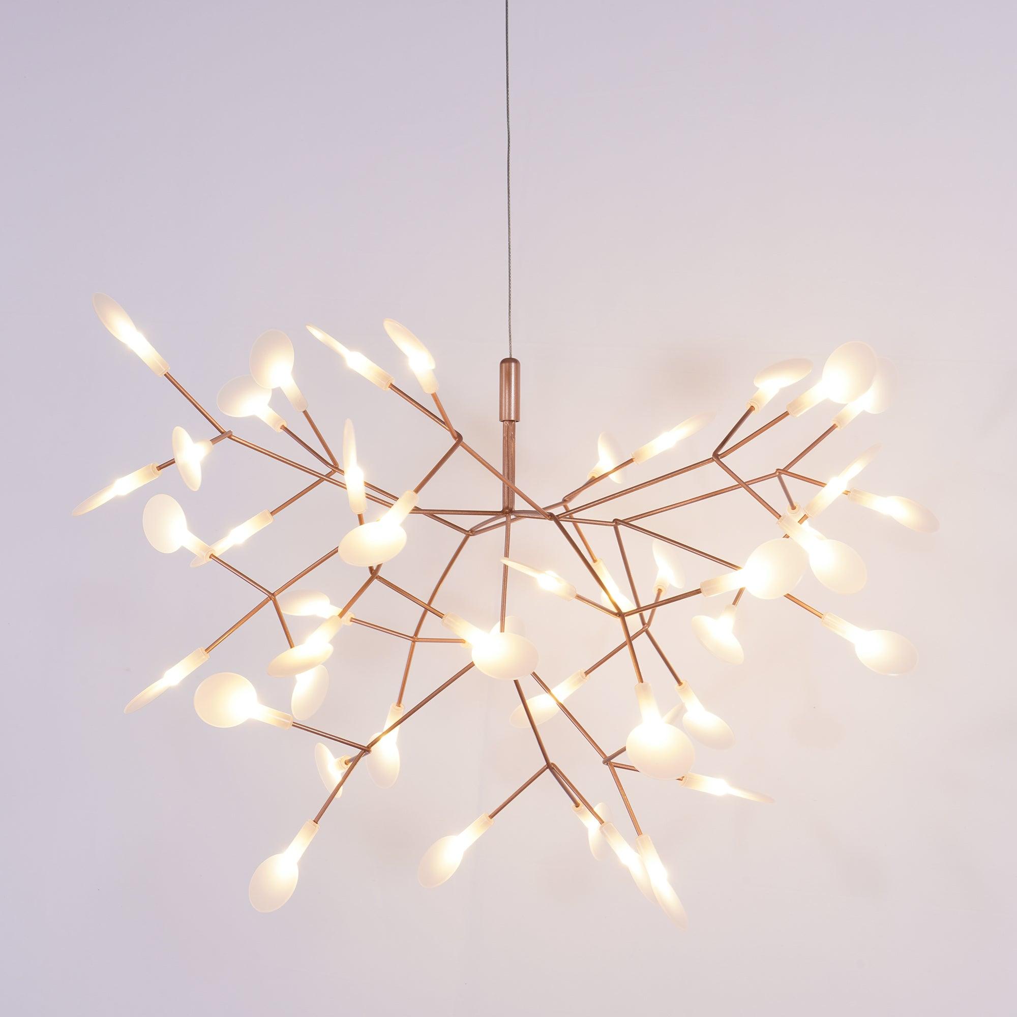 Rose Gold Firefly LED Chandelier