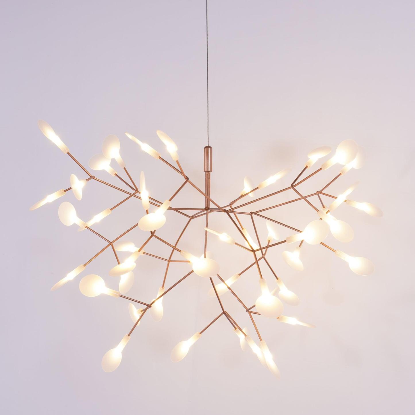 Rose Gold Firefly LED Chandelier