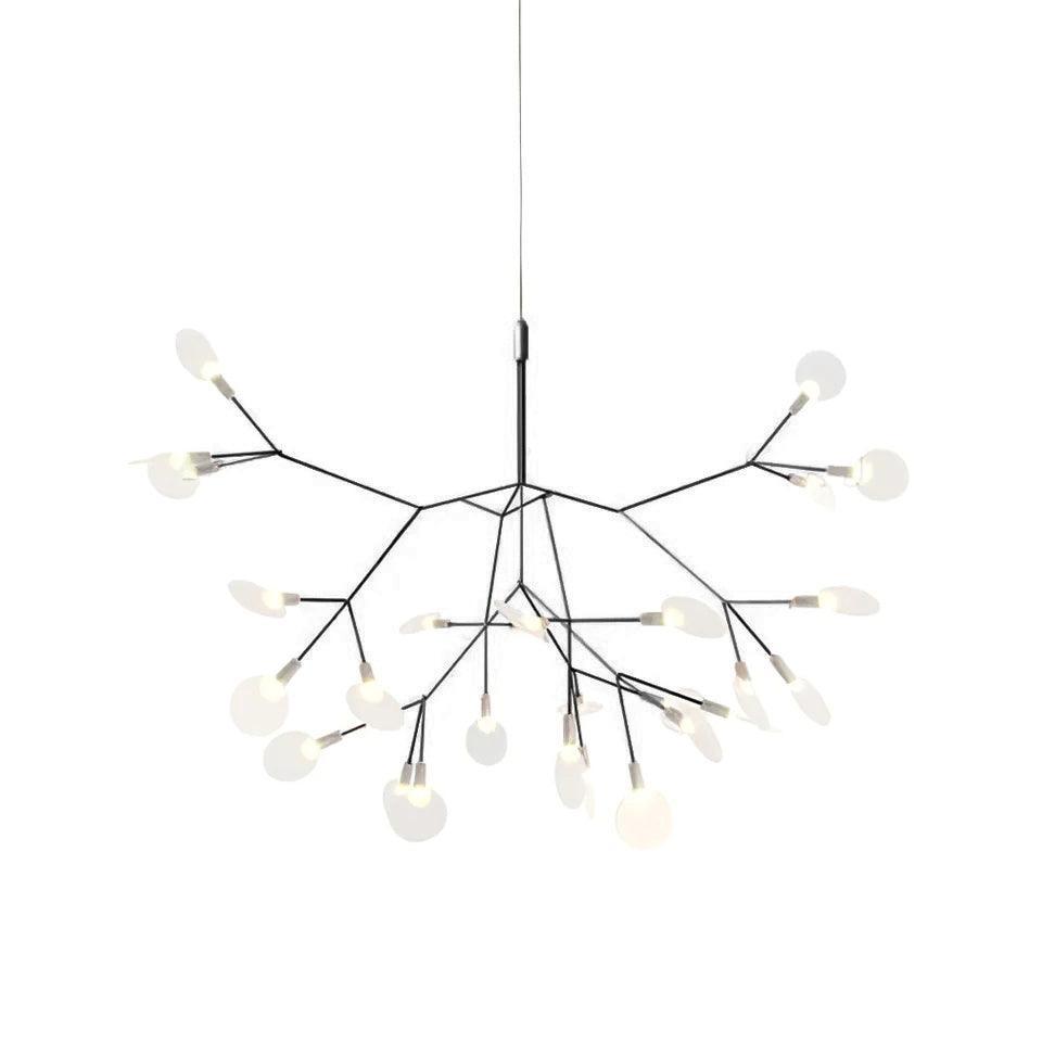 Branch Black Firefly Bifurcated Shape LED Chandelier