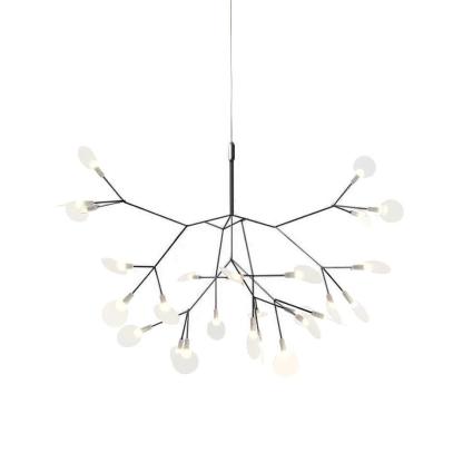 Branch Black Firefly Bifurcated Shape LED Chandelier