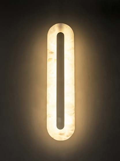 Alabaster Rounded Wall Light