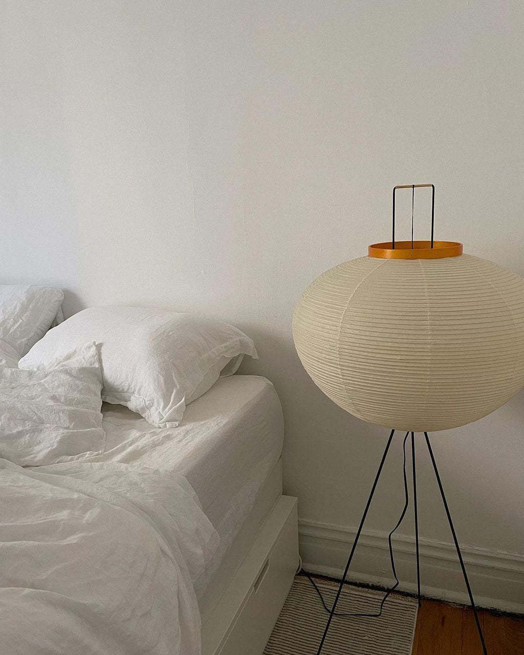 Rice Paper Traditional Floor Lamp