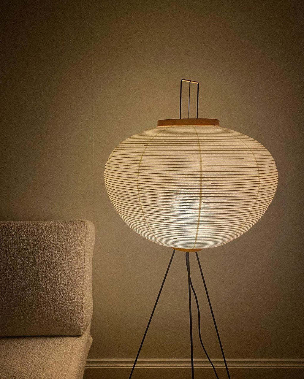 Rice Paper Traditional Floor Lamp