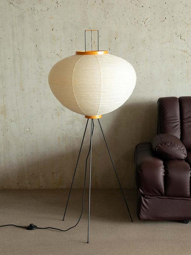 Rice Paper Traditional Floor Lamp