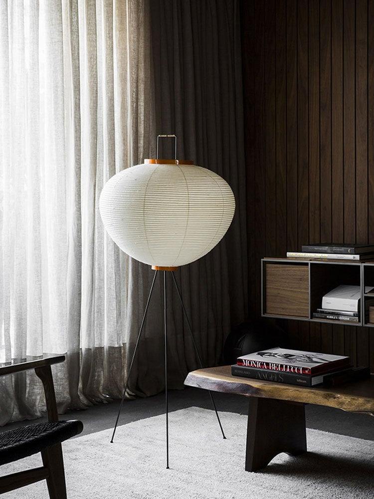 Rice Paper Traditional Floor Lamp