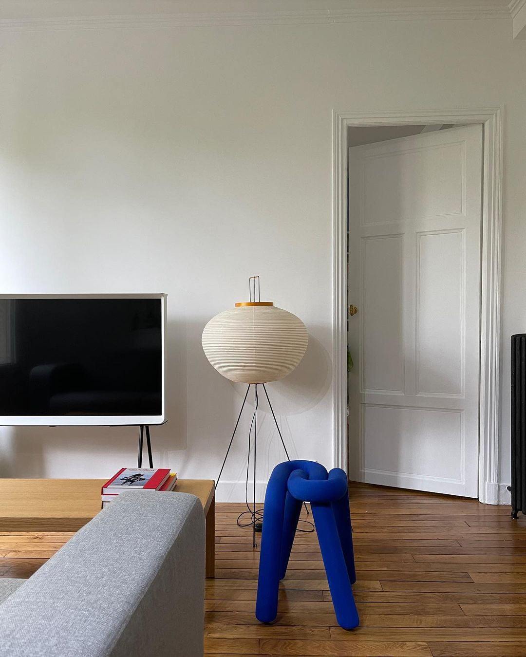 Rice Paper Traditional Floor Lamp