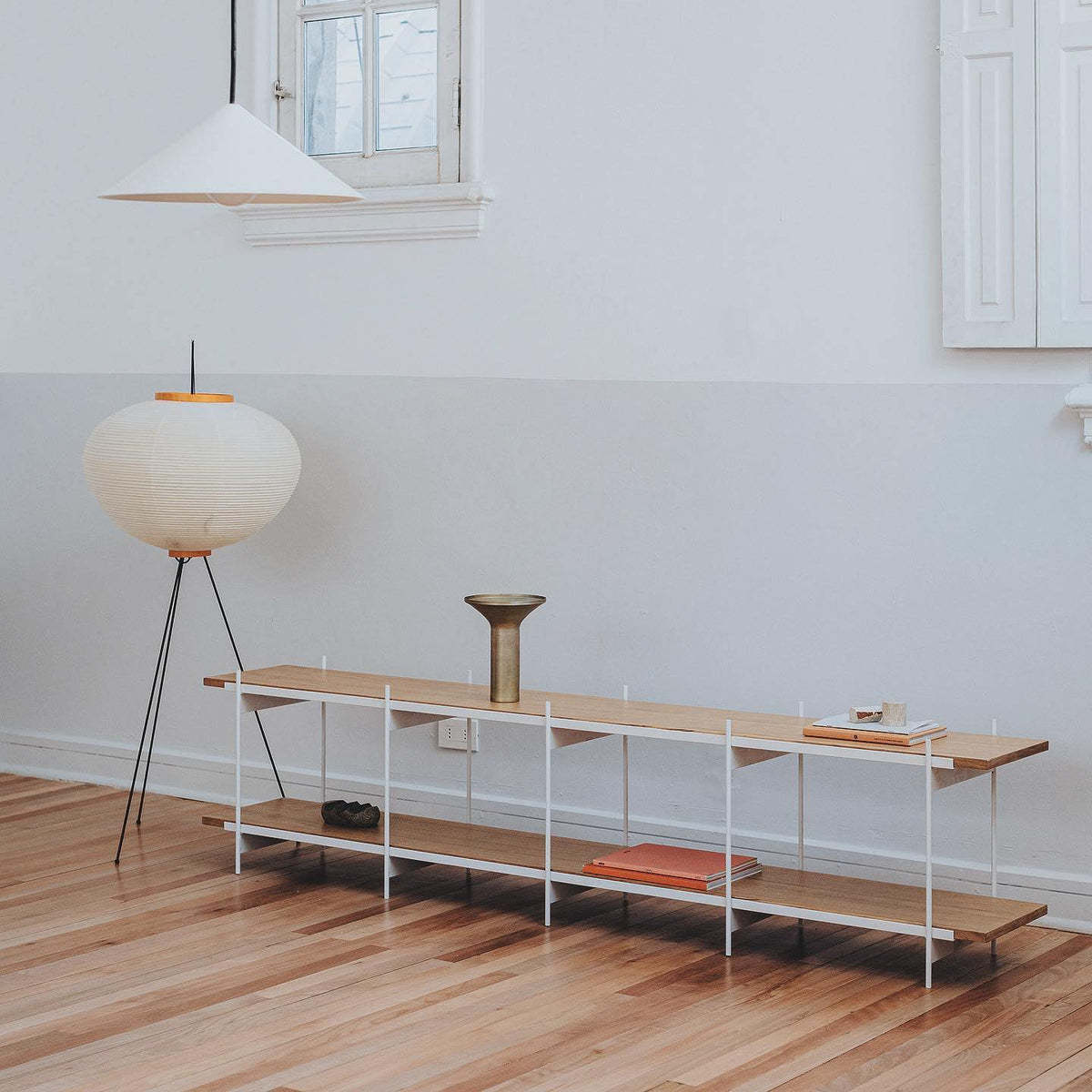 Rice Paper Traditional Floor Lamp