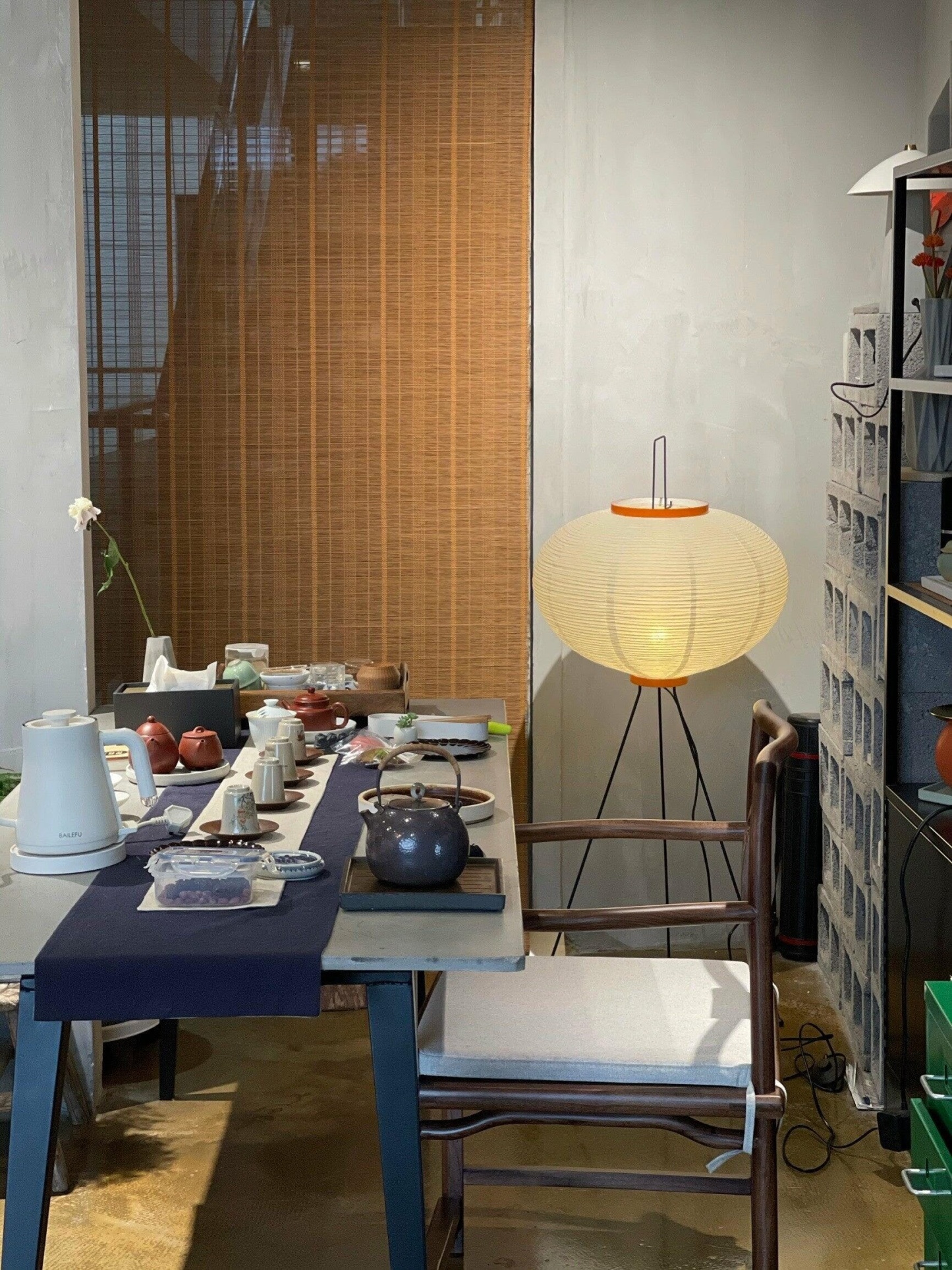 Rice Paper Traditional Floor Lamp