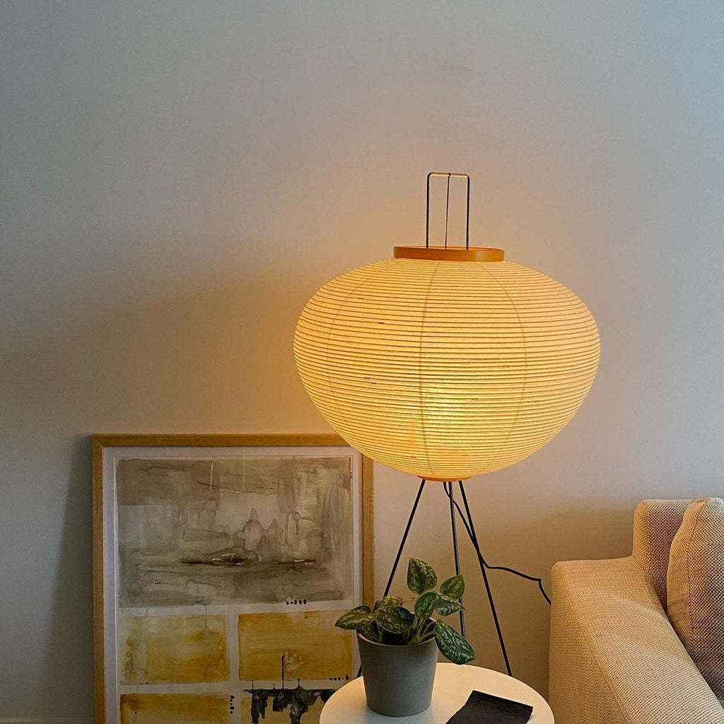 Rice Paper Traditional Floor Lamp