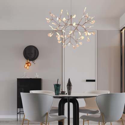 Rose Gold Firefly LED Chandelier